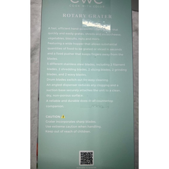 CWC Rotary Grater Mint NIB - Picture 4 of 4